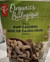 Organic Whole Raw Cashews